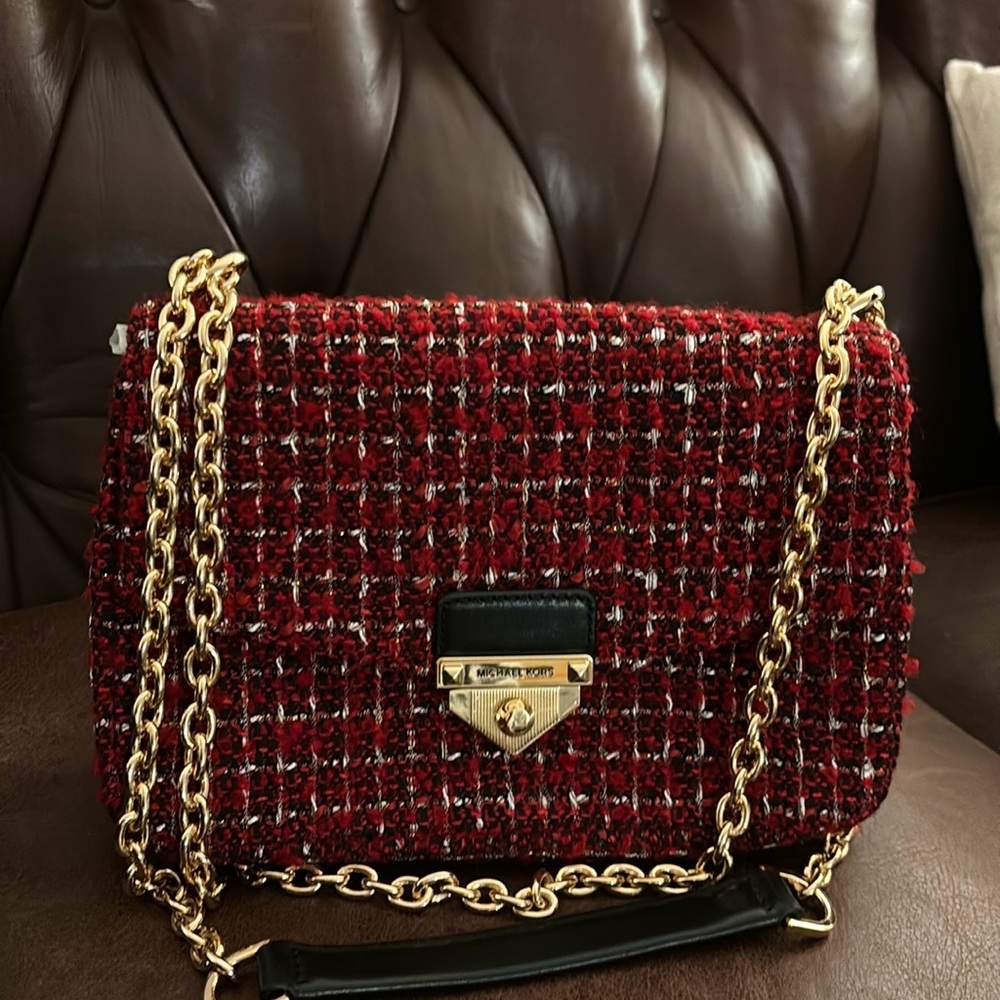 Michael Kors Tweed Large SoHo Chain Shoulder Bag
